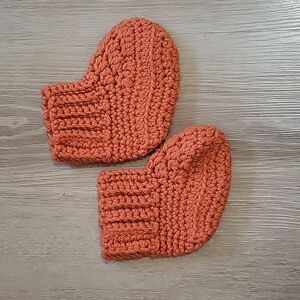 Baby knitted booties